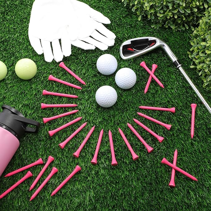 Mudder 600 Pack Golf Tees Bulk Wooden Golf Tees Multicolor Wood for Men Balls Accessories