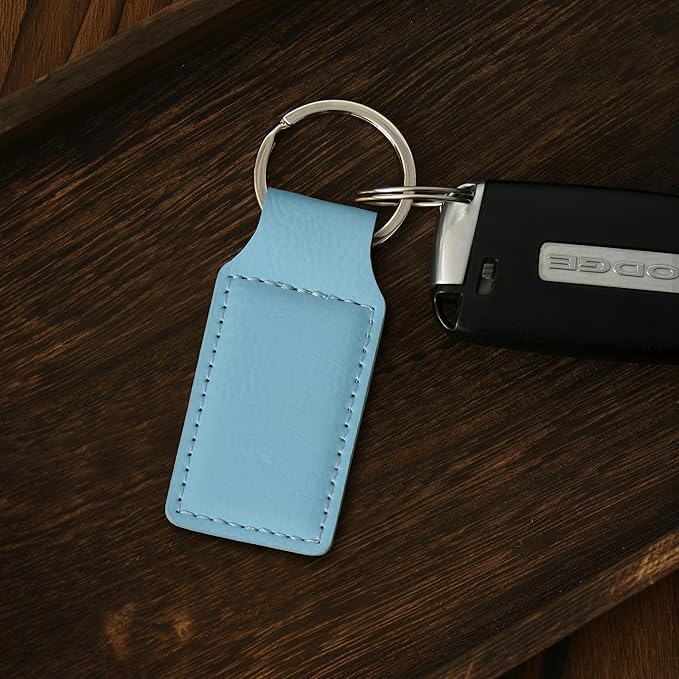 LaserGram Rectangle Keychain, Disc Golf, Personalized Engraving Included