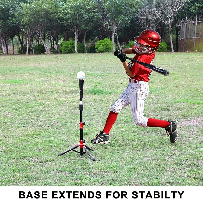 Baseball Tee for Kids,Batting Tee,Softball Tee,Youth Hitting Tee,Teeball Tee,Travel Tee,Easy Adjustable Height
