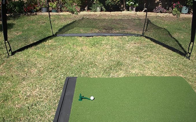 Golf Tee for Mat, Rotating Golf Tee, Adjustable Height with Flexible Arm for Driving Range, Backyard, Garage. Indoor-Outdoor. Made in USA
