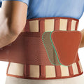 FEATOL Back Brace for Lower Back Pain, Breathable Back Support Belt for Women & Men with Lumbar Pad, Lumbar Support Belt for Heavy Lifting & Work, Scoliosis, Brown, 4XL (Circumference:63-68")